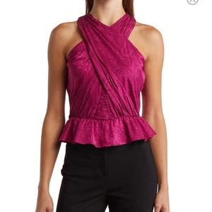 New with Tags - Veronica Beard: Kailani Silk Blend Crop Top